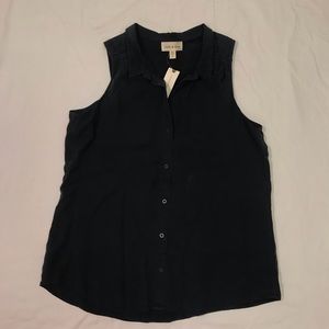 Anthropologie Button Down Tank